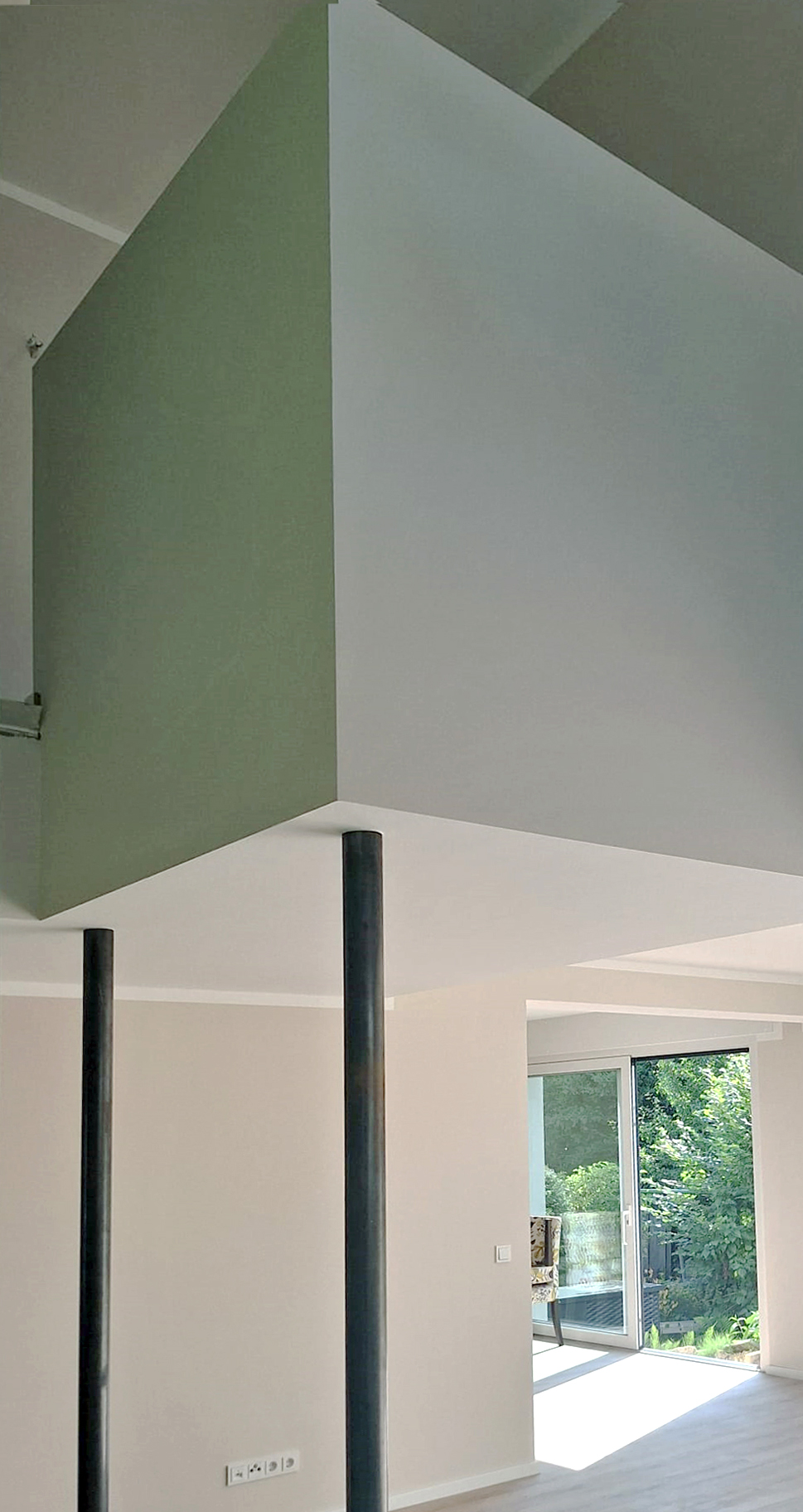 Umbau und Neugestaltung Haus S, Detmold, Luftraum EG-OG über Wohnzimmer