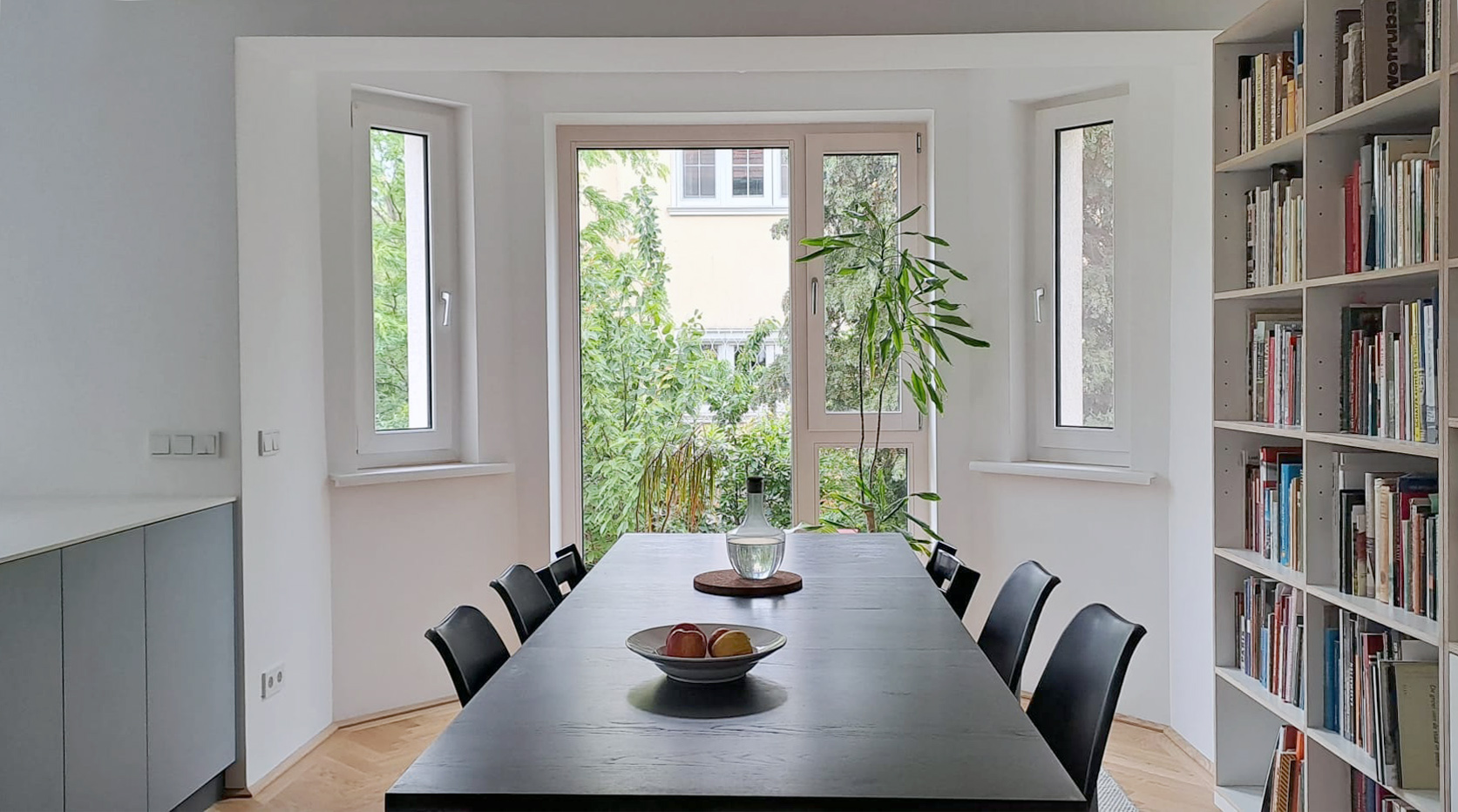 Umbau Siedlungshaus Wien-Meidling, Architekt Andreas Zeese Wien, kurz vor Fertigstellung